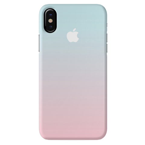 iPhone X Back Cover and Case White Gradient Design