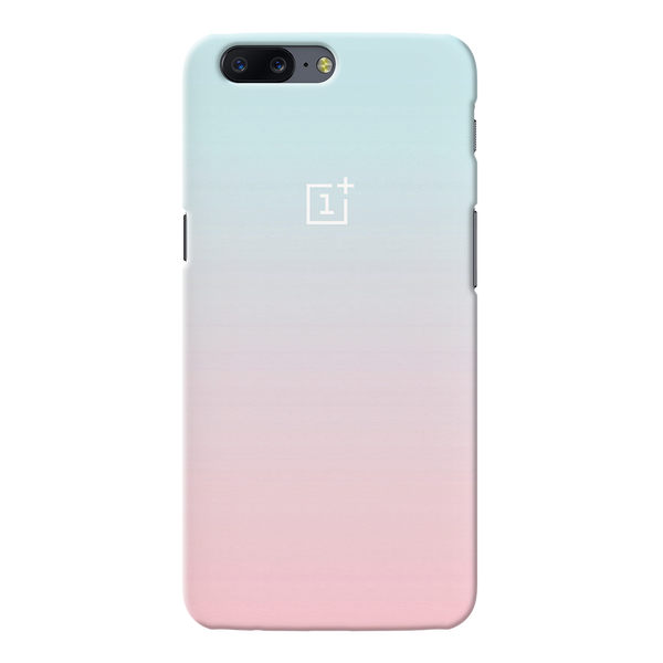 OnePlus 5 Back Cover and Case White Gradient Design