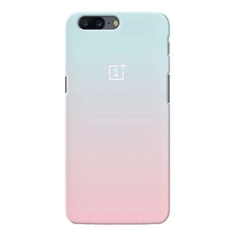 OnePlus 5 Back Cover and Case White Gradient Design