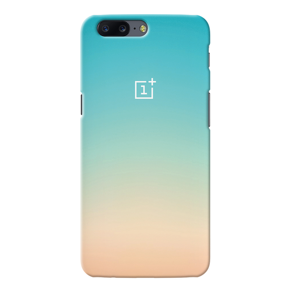 OnePlus 5 Back Cover and Case White Gradient Design