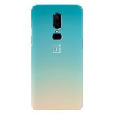 OnePlus 6 Back Cover and Case White Gradient Design