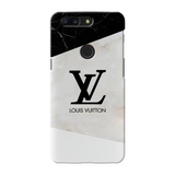 OnePlus 5T Louis Vuitton Marble Back Cover and Case Black Cracked