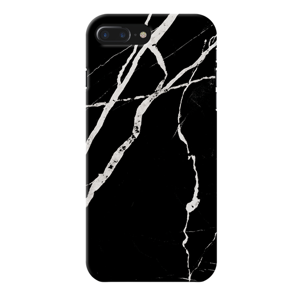 iPhone 7/8 Plus Back Cover and Case Black Marble Design