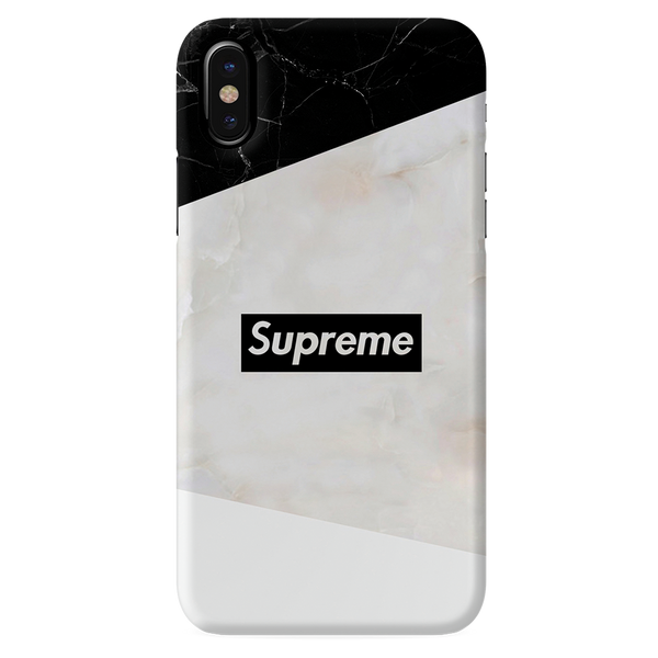 iPhone X Back Cover and Case Supreme Marble Design